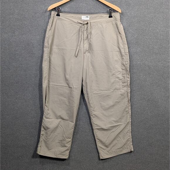 REI Hiking Pants Womens 14 (Fits 34x27) Nylon Drawstring UPF 50 Outdoors Khaki - Picture 1 of 13
